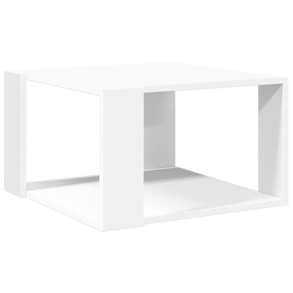 COUCHTISCH Weiss 51,5/51,5/30 Cm Holzwerkstoff - Weiß, Holzwerkstoff (51.5/51.5/30cm) - vidaXL