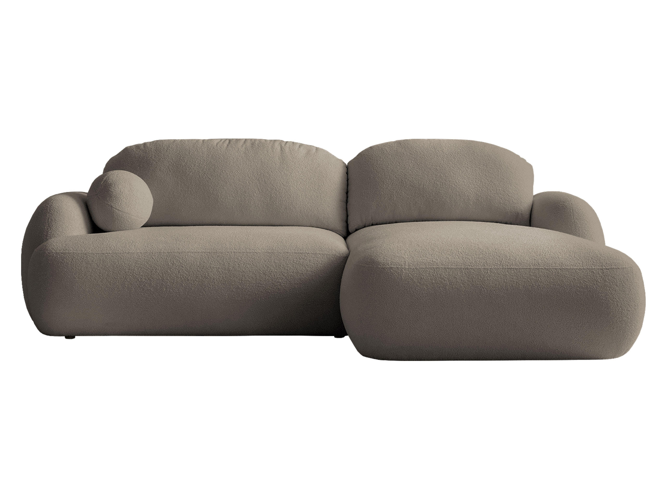 ECKSOFA Mayo, Seite: Rechts - Hellbraun/Schwarz, Holz/Kunststoff (275/175cm) - MIRJAN24