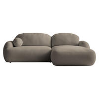 ECKSOFA Mayo, Seite: Rechts - Hellbraun/Schwarz, Holz/Kunststoff (275/175cm) - MIRJAN24