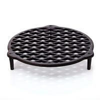 STAPELROST Gusseisen Ø26cm für 7,3/9L Dutch Oven Feuertopf - Schwarz, Metall (25/5/25cm) - BBQ Nerd