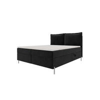 BOXSPRINGBETT VERO Cordstoff Schwarz 160/200 cm - Schwarz, Holzwerkstoff/Textil (160/200cm) - 99rooms
