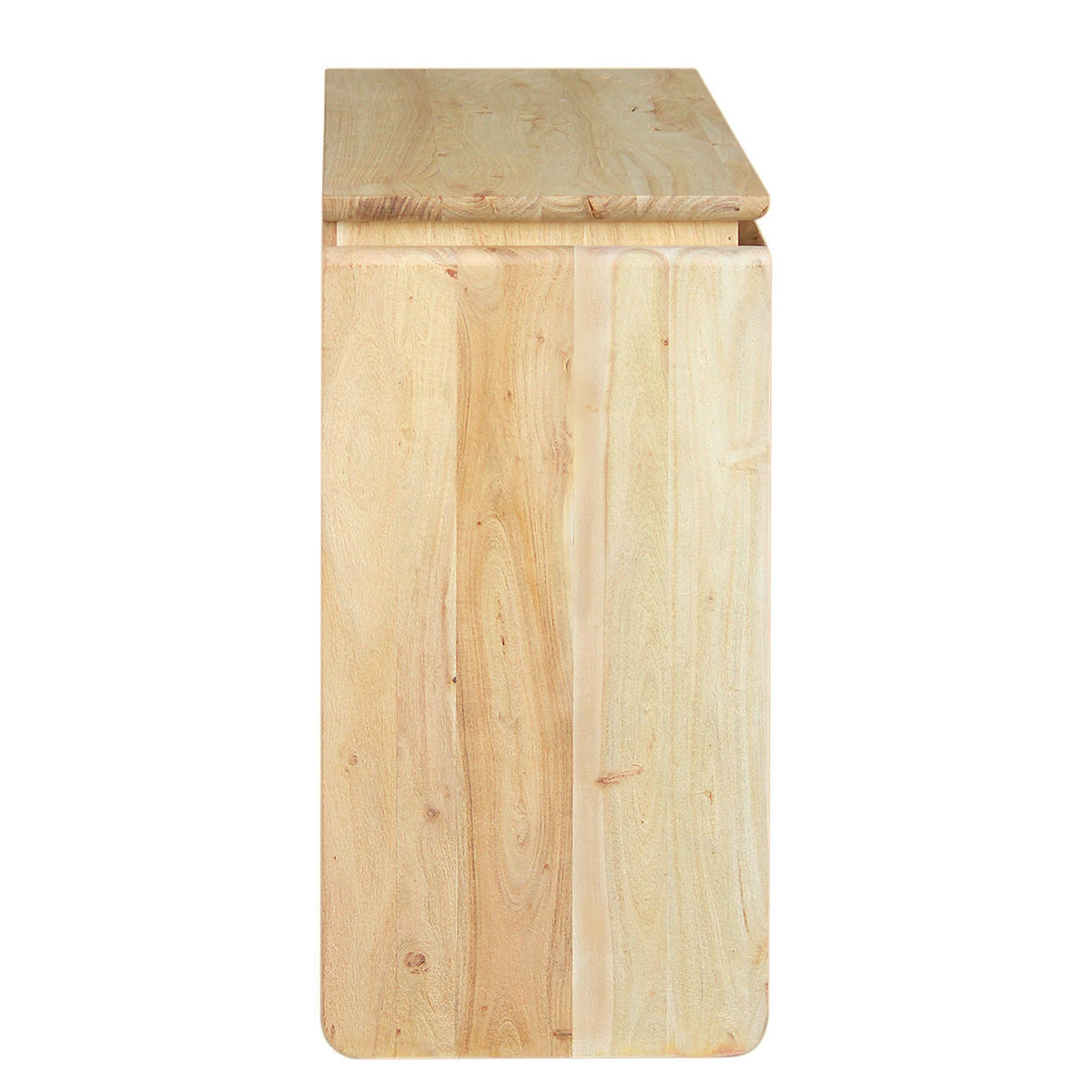 KOMMODE mit 3 Schubladen - Akazie - Akaziefarben, Holz (100/80/40cm) - home24