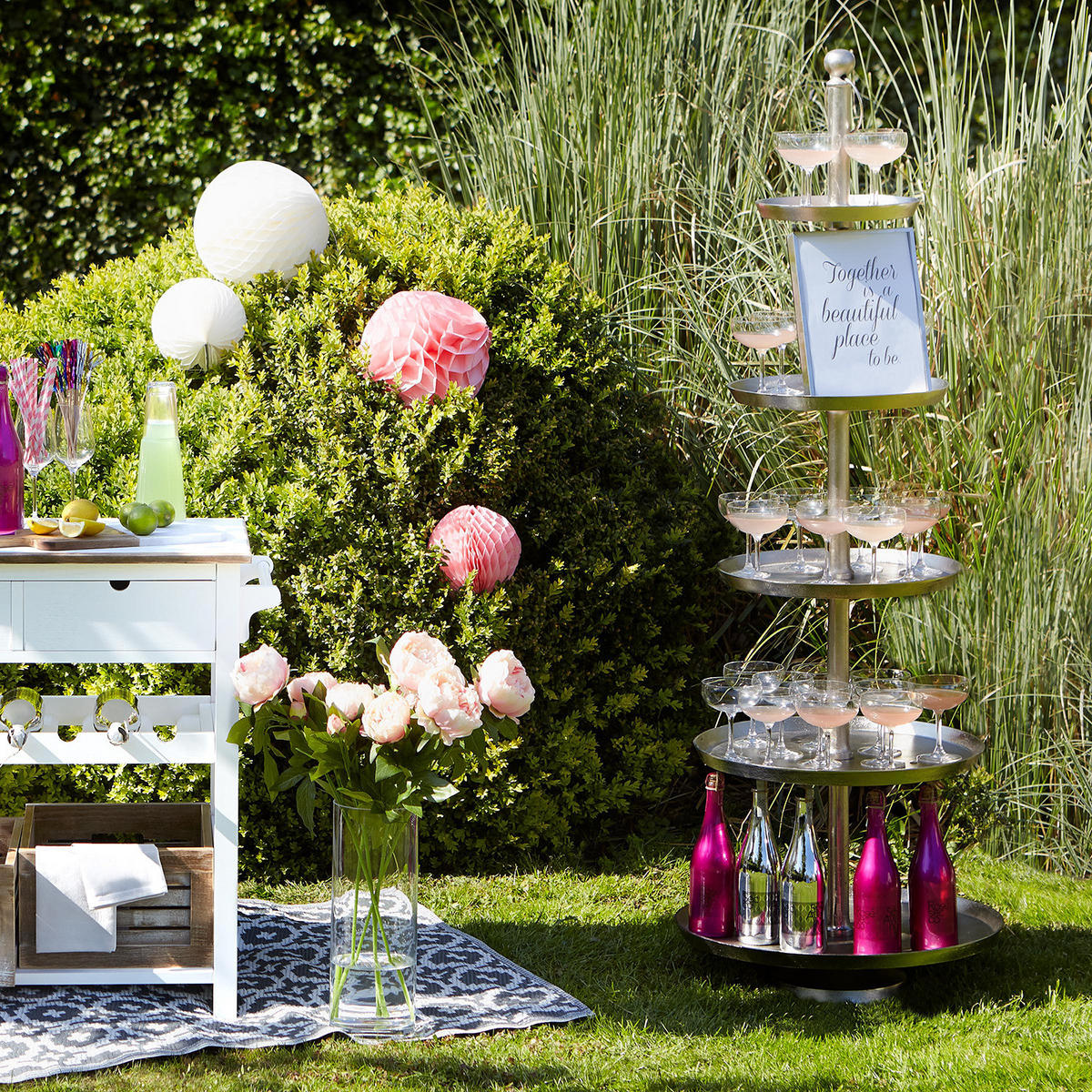 ETAGERE Banquet - Silberfarben, Metall (59/170cm) - Butlers