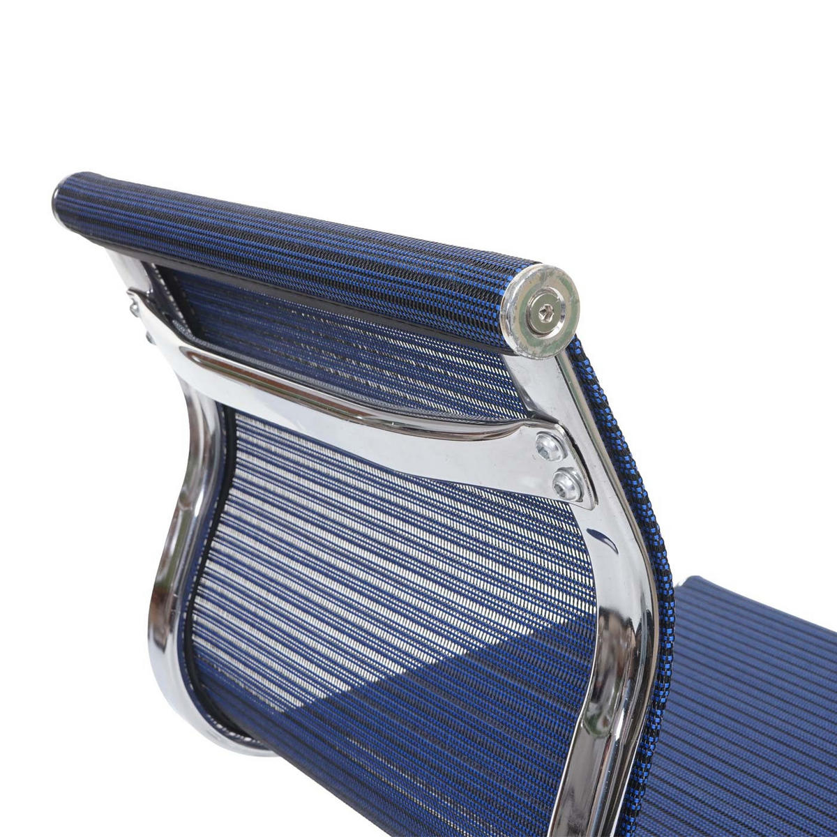 DREHSTUHL HxBxT 82x49x49cm Sitzhöhe 43cm Netzbezug Stoff/Textil Blau - Blau, Kunststoff (49/82/49cm) - PROREGAL