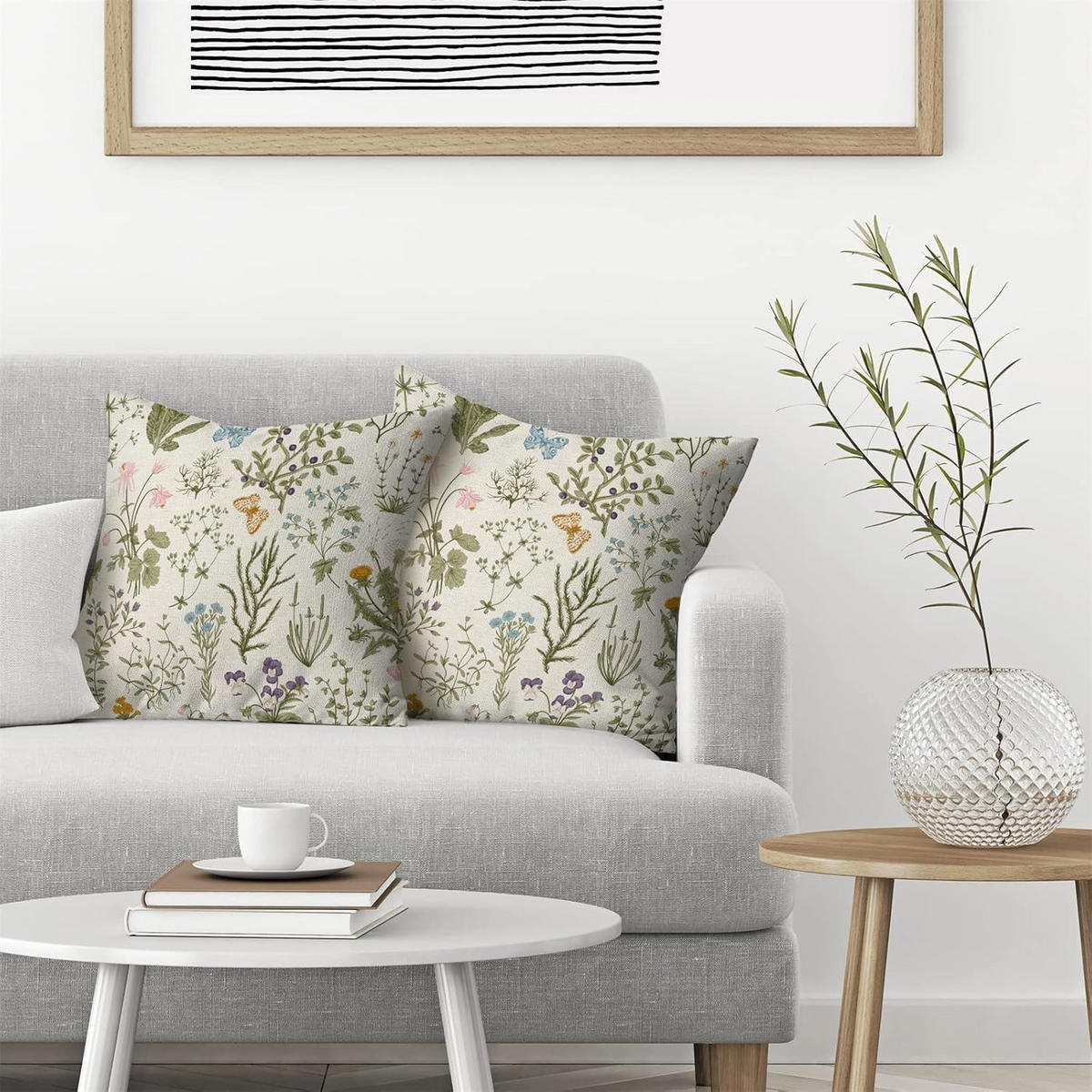 KISSENBEZUG – Ohne Füllung – Cremeweiß – 45 x 45 cm – 2er-Set - Weiß, Textil (45/45cm)