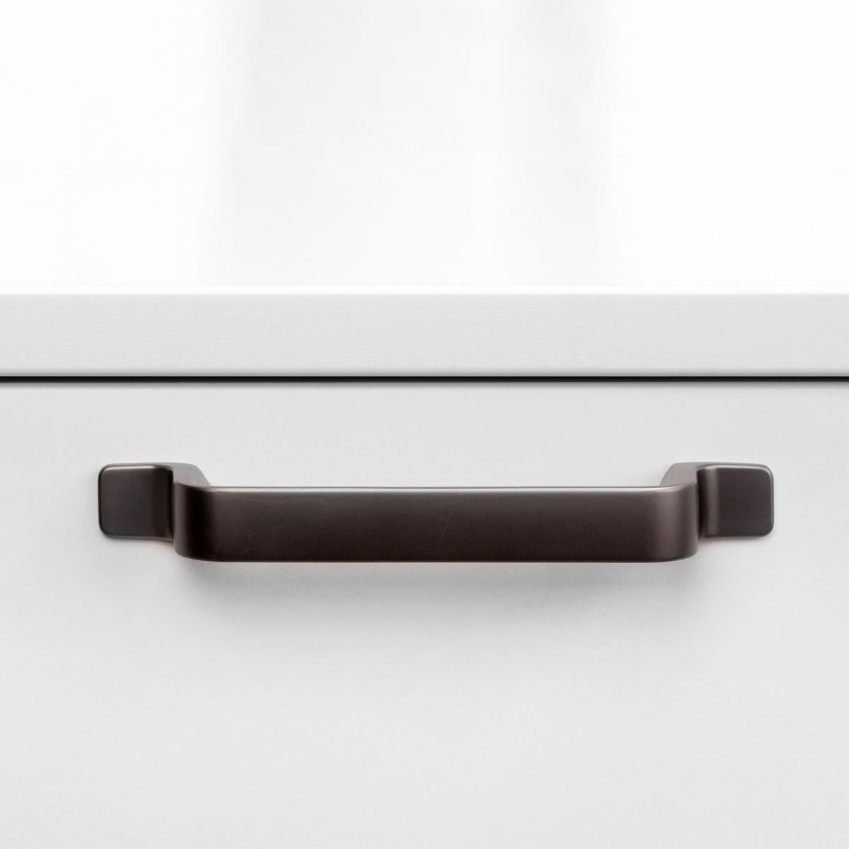 MÖBELGRIFFE Kobe, L164mm, 128mm Achsenabstand, Zamak, Titanfarbig lackiert 20er-set - Titanfarben, Kunststoff (1.54/3/16.4cm) - EMUCA