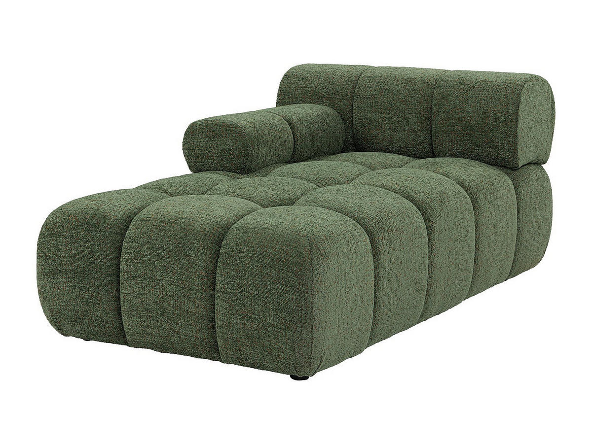 RECAMIERE ohne Schlaffunktion - 1 Person - stoff - grün Facivil - Grün, Textil (94/70/156cm) - Vente-Unique
