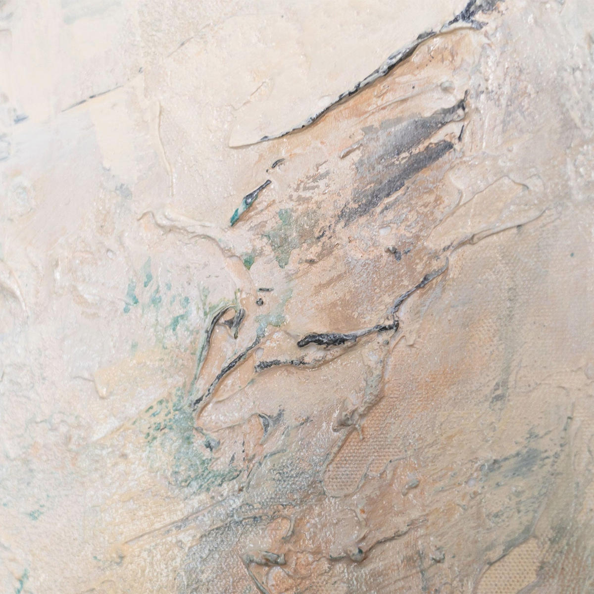 GEMÄLDE Warme Flüstern Schattenfugenrahmen Beige 120x80 cm - Beige, Holz (120/80cm) - YS-art gallery