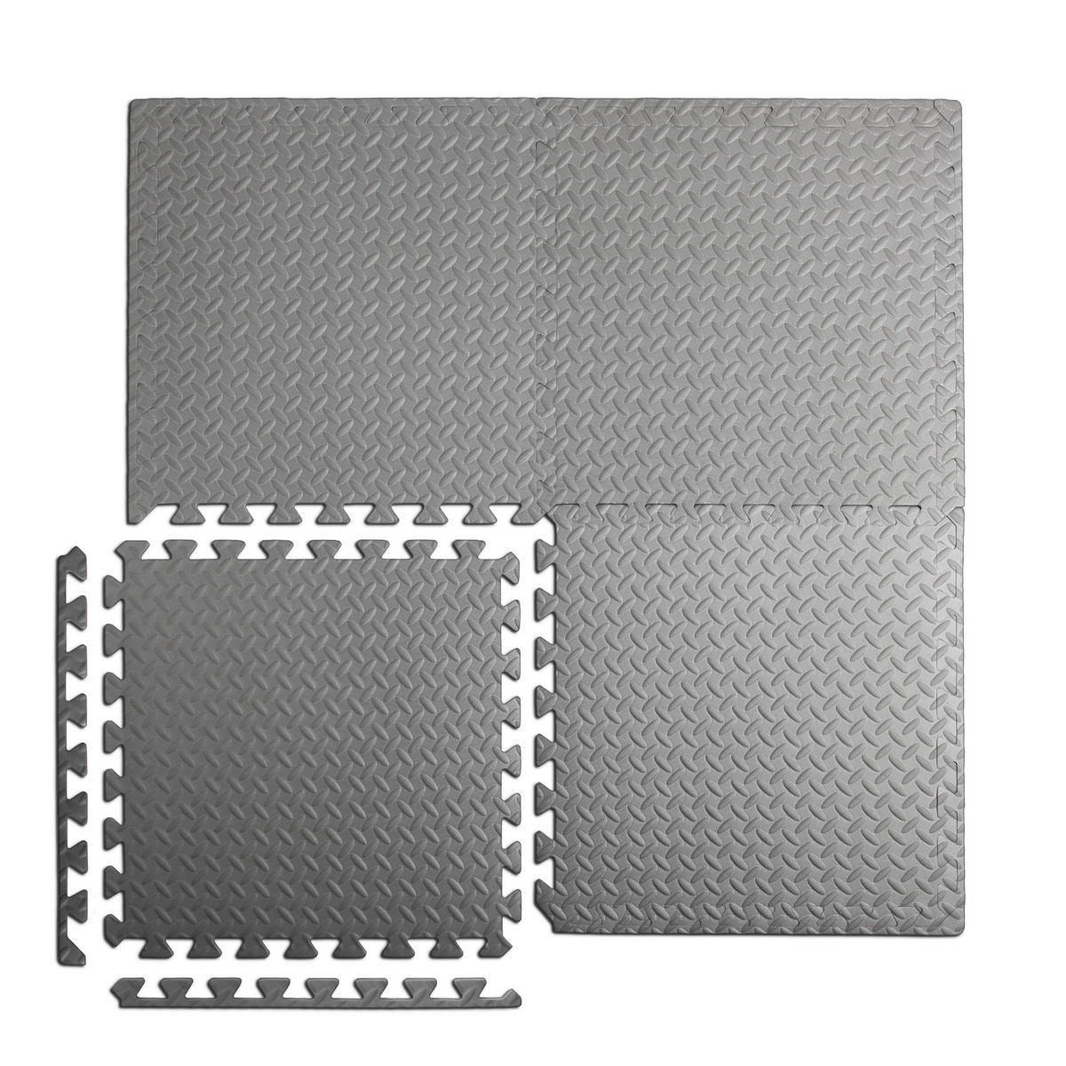 BODENSCHUTZMATTE für Pool Anthrazit 52x52cm (16 Stück - 4,32m²) Extradick - Anthrazit, Kunststoff (52/52cm) - Bestlivings