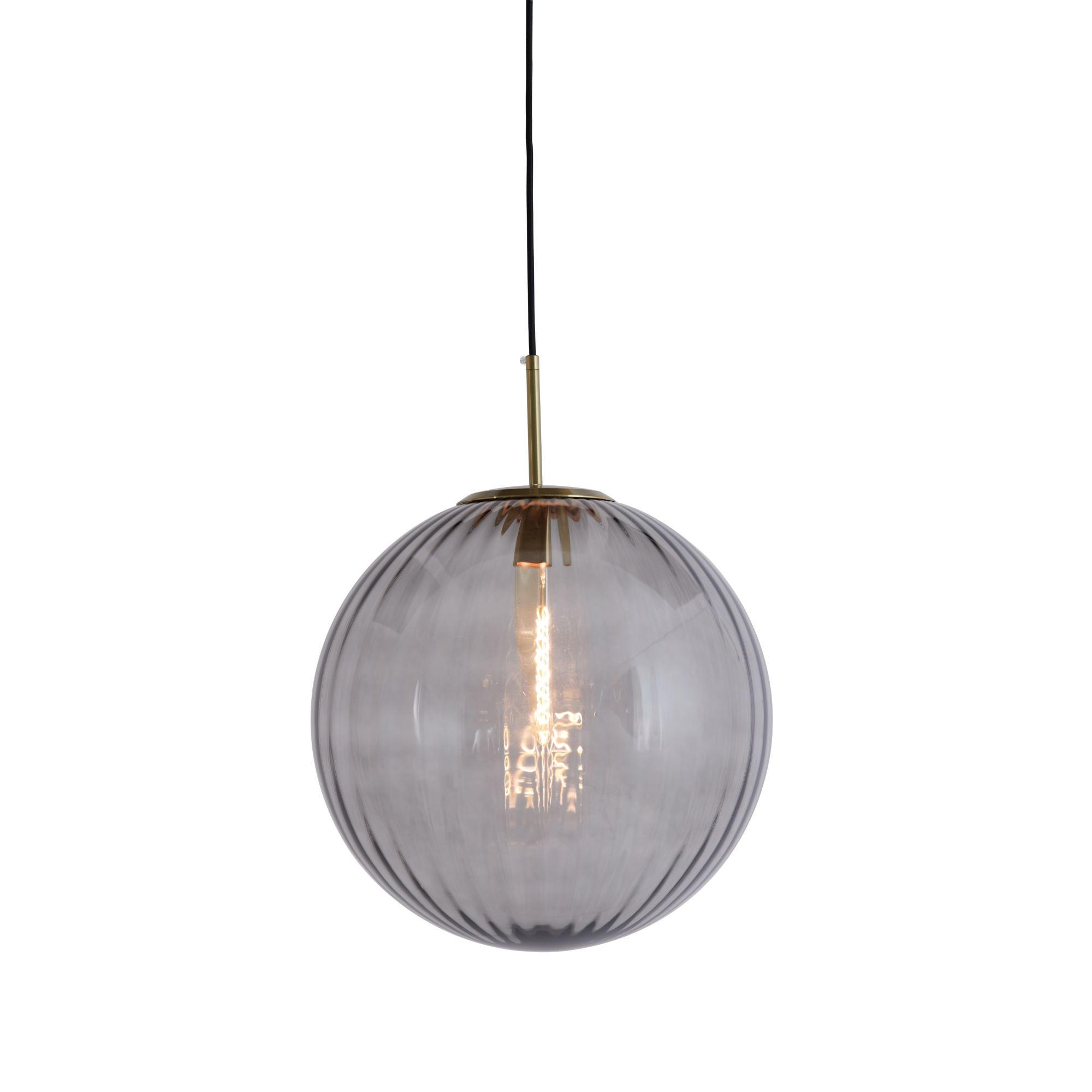 HÄNGELAMPE Magdala Grau Ø40/40 cm - Grau, Glas (40/40/40cm) - Light & Living