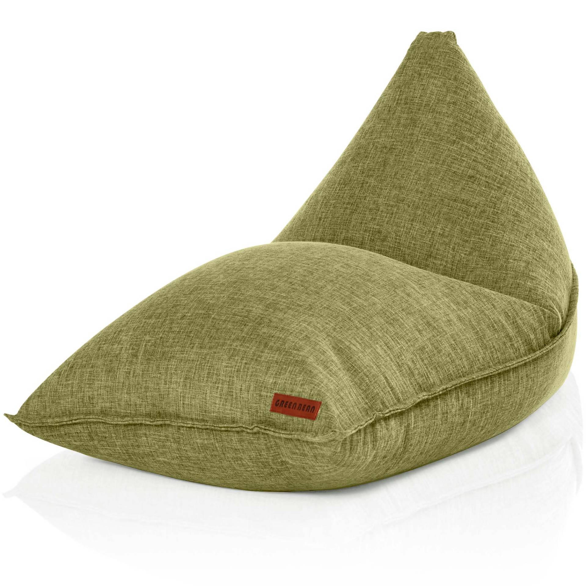 SITZSACK XXL Indoor 150x100x100cm - Grün, Textil (100/100/150cm) - Green Bean