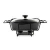 AUFLAUFFORM Modern Kitchen Schwarz 36/25/25 cm Keramik - Schwarz, Keramik (25/25/36cm) - Mondex