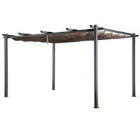 PERGOLA Cassis Taupe 300/400 cm - Braun, Textil (298.5/227/405cm) - Happy Garden