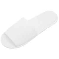 FROTTIERSLIPPER, 10er-Set, Universalgröße, 100% Polyester, Weiß - Weiß, Textil (5/1/31cm) - Zollner
