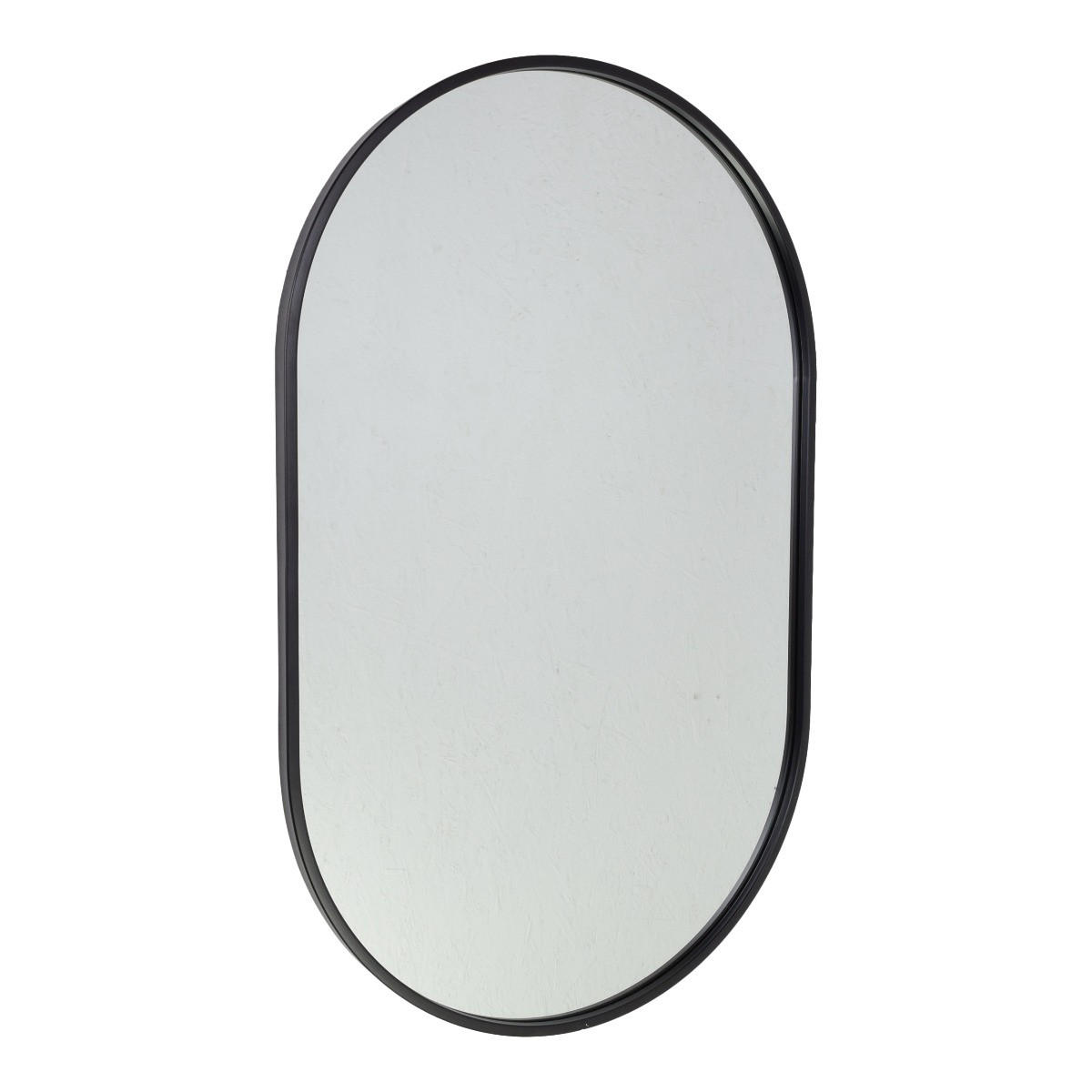 WANDSPIEGEL Boston Schwarz - Schwarz, Metall (50/80/4cm) - Fragix