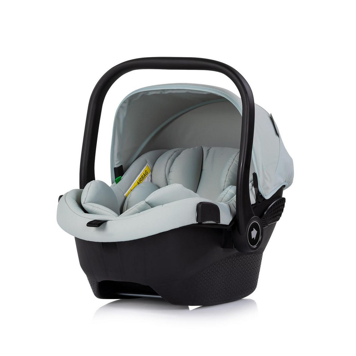 KOMBIKINDERWAGEN Pearl 3 in 1 grün EVA-Material, 5-Punkt-Gurt, 3-Punkt-Gurt, Babyschale, Sportsitz - Grün, Metall (75/65/104cm) - Chipolino