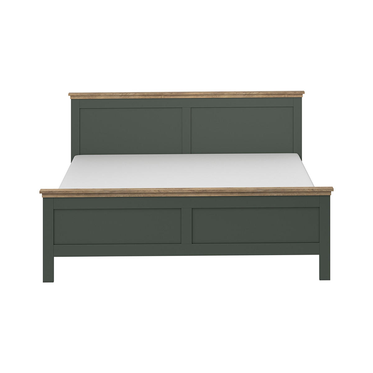 POSTEL 140/200 Martin Zelená a dřevo - zelená barva, kompozitní dřevo (140/200cm) - Petits-meubles