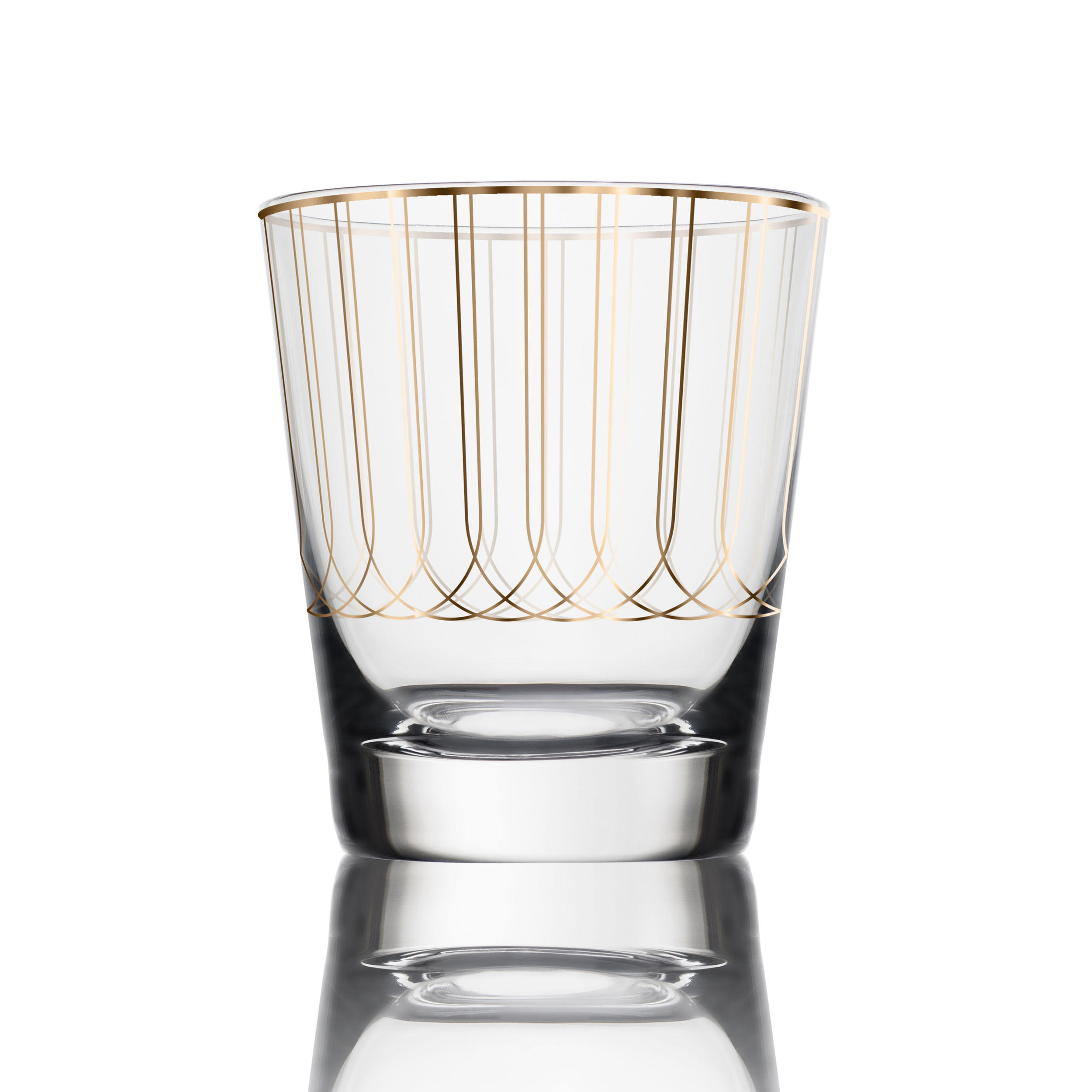 WINDLICHT First Gold, Glas, Gold, 9 cm - Goldfarben, Glas (8/9/8cm) - Goebel