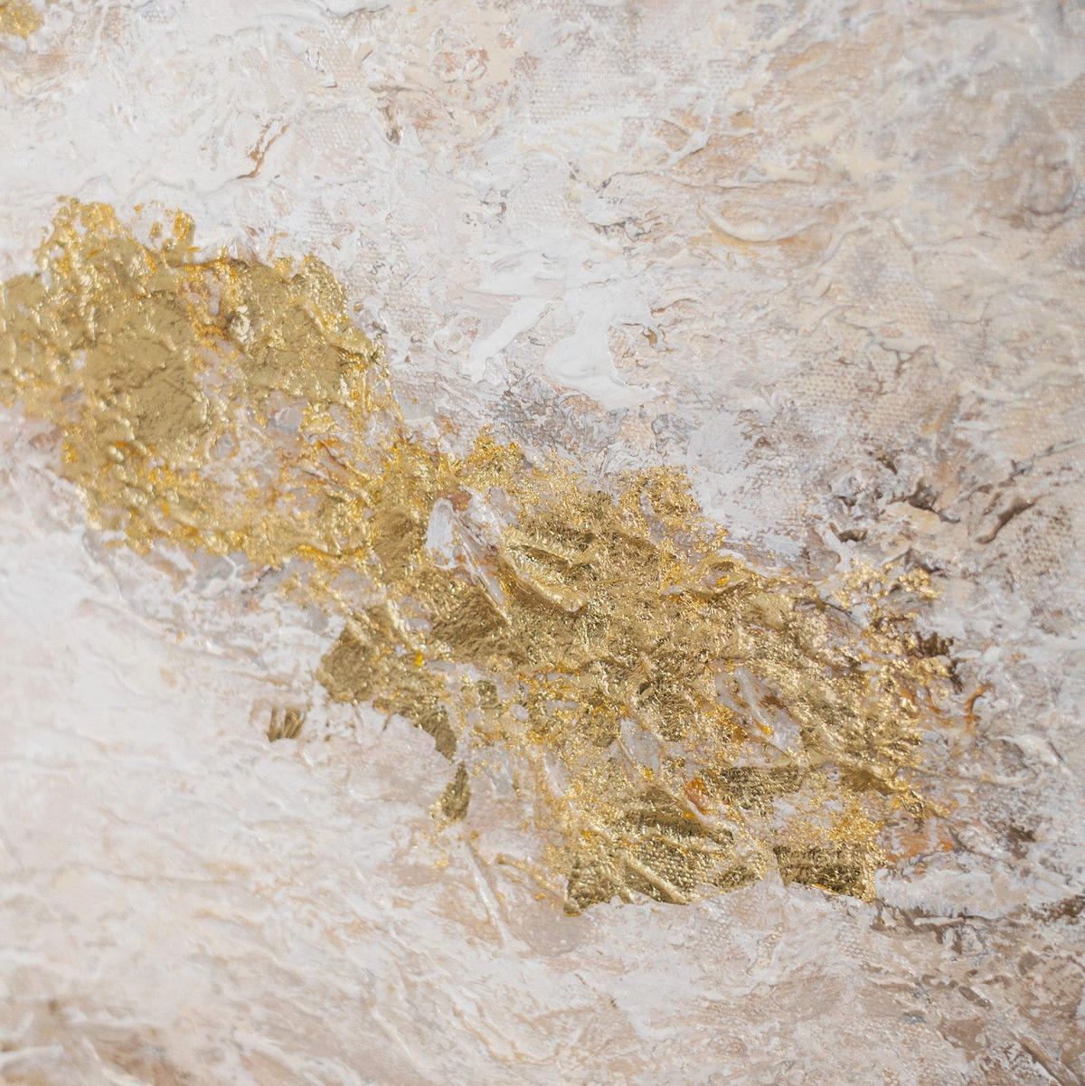 GEMÄLDE Goldene Wolken Schattenfugenrahmen Beige 70x50 cm - Beige, Holz (70/50cm) - YS-art gallery