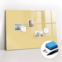 MAGNETTAFEL 100x70 Creme schwarzer Marker - Creme, Glas (100/0.4/70cm) - TULUP