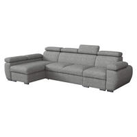 ECKSOFA Boston LCP, Seite: Links LCP+2R+1P(65) - Greige/Silberfarben, Holz/Textil (320/170cm) - MIRJAN24