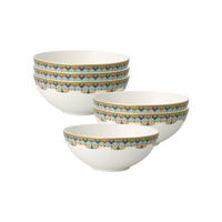 DESSERTSCHALEN Samarkand Aquamarin bunt 240 ml 6er Set - Multicolor, Keramik (13cm) - Villeroy & Boch