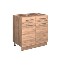 SPODNÍ SKŘÍŇKA KUCHYŇSKÉ LINKY Fame-Line Zlatý mocný dub - medově dubová, kompozitní dřevo (80/82/60cm) - Vicco