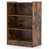 BÜCHERREGAL Braun - Braun, Holz (30/75/50cm) - COSTWAY