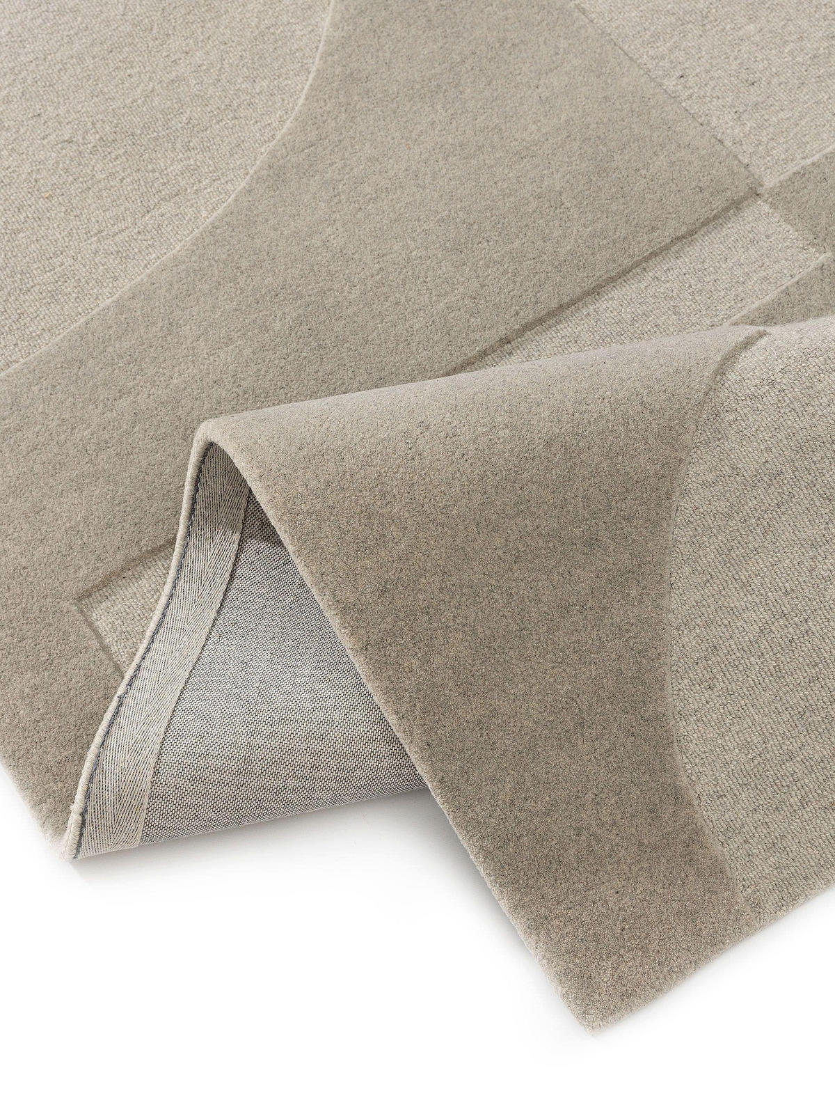 WOLLTEPPICH Logan Hellgrau 120x170 cm - Hellgrau, Textil (120/170cm) - benuta Pure