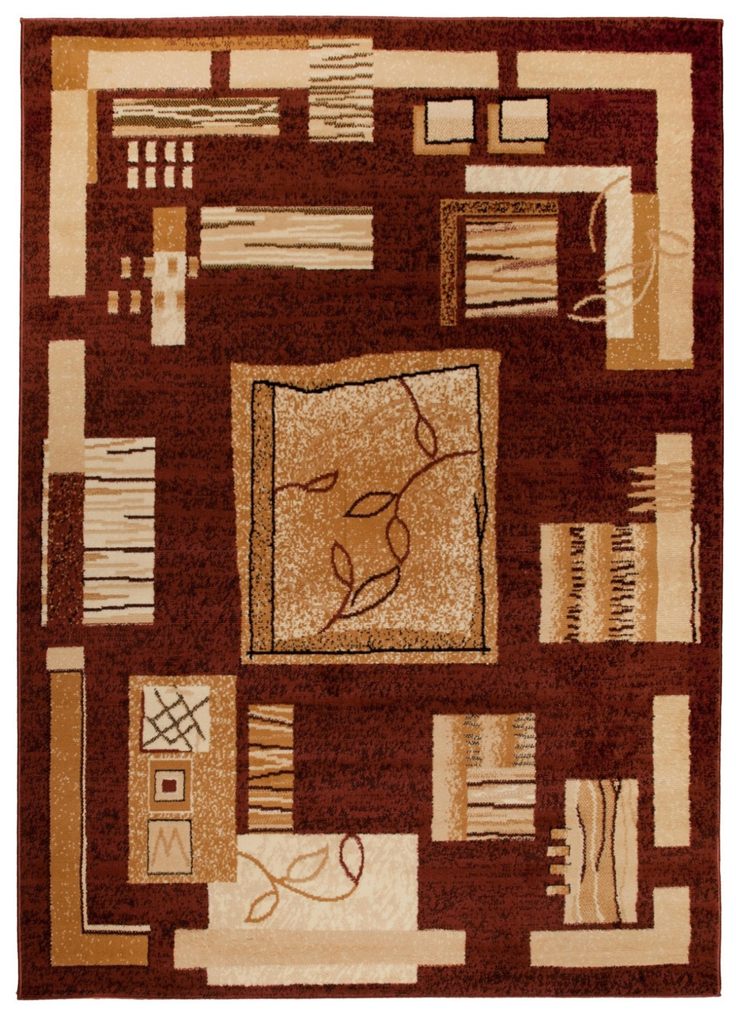 Tapiso Teppich Braun, Beige 120x170 cm
