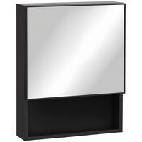 SPIEGELSCHRANK Schwarz 46/13,5/58 cm - Schwarz, Metall (46/58/13.5cm) - PANGIVO