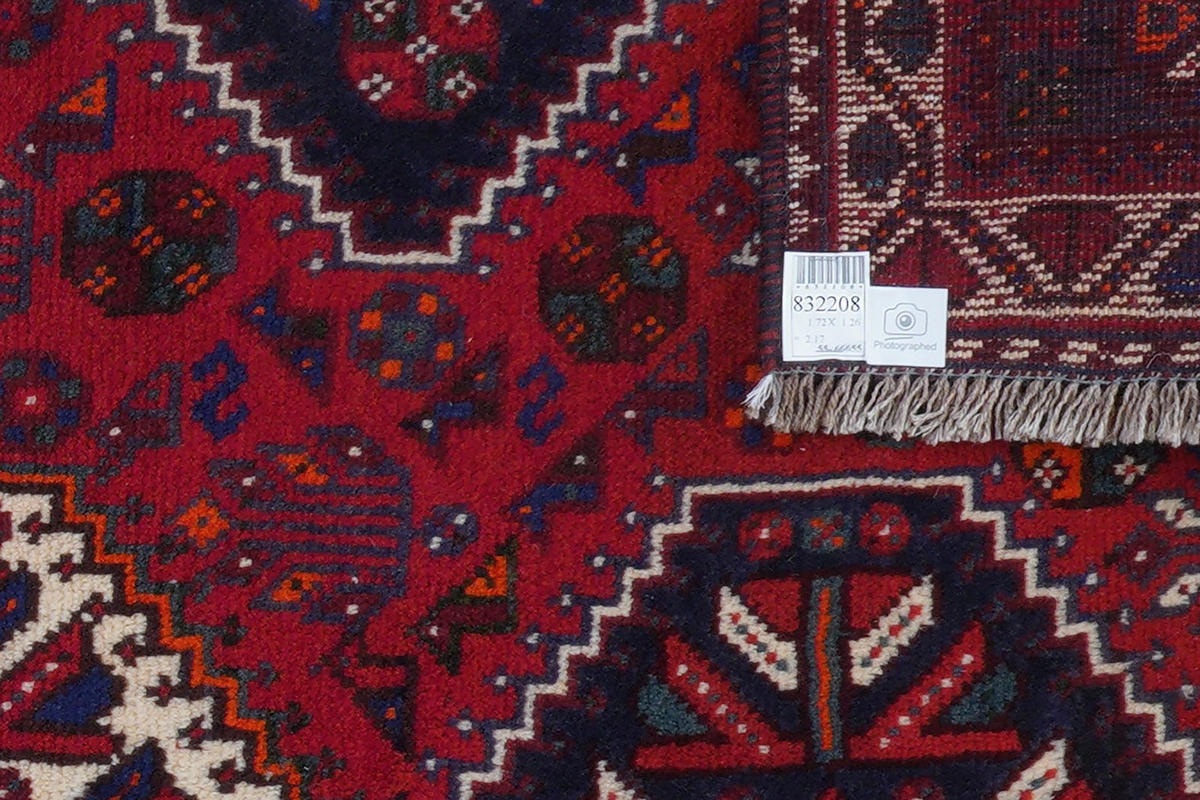 ORIENTTEPPICH handgeknüpft Gashgai Rot 172/126 cm Schurwolle - Rot, Textil (126/172cm) - Looma