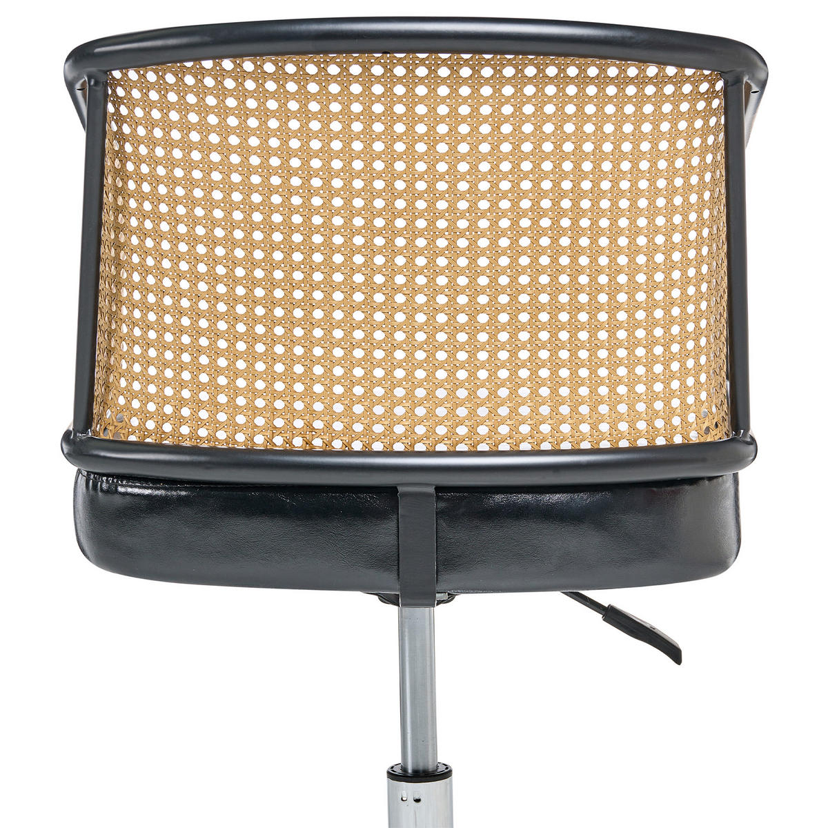 SCHREIBTISCHSTUHL Schwarz Tucson - Silberfarben/Schwarz, Kunststoff (50/75/50cm) - Beliani