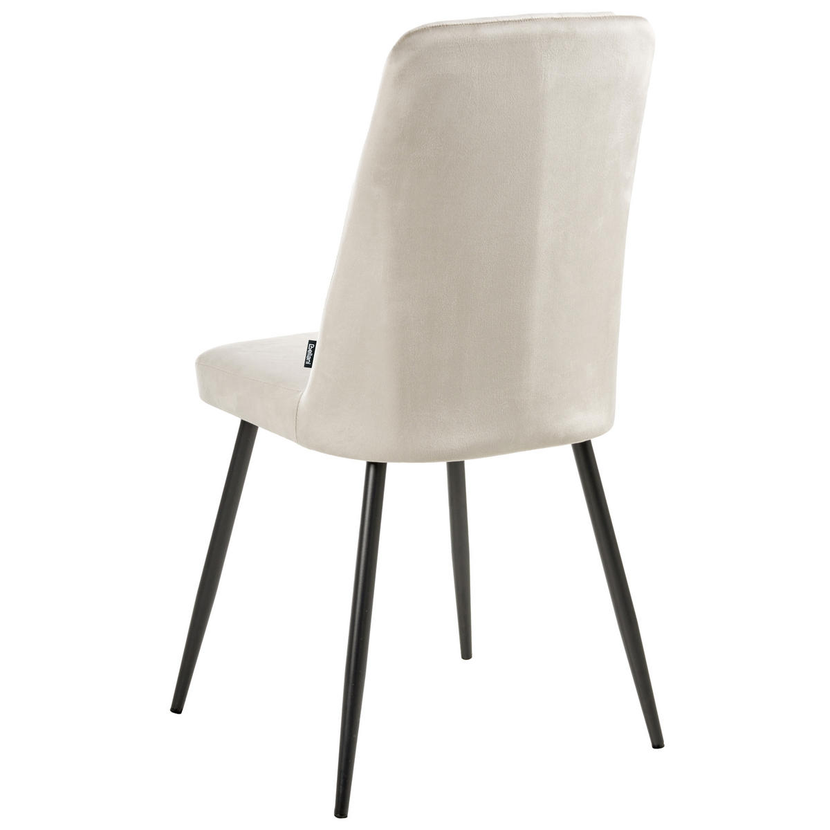 ÉTKEZŐSZÉK 4 darabos Szett Bézs Kirby - bézs/fekete, textil (47/91/49cm) - Beliani