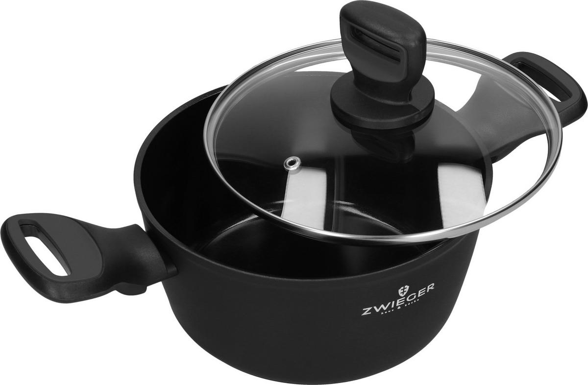 KOCHTOPF Stiga Schwarz 34/19.5/10.5 cm Metall - Schwarz, Metall (19.5cm) - Mondex