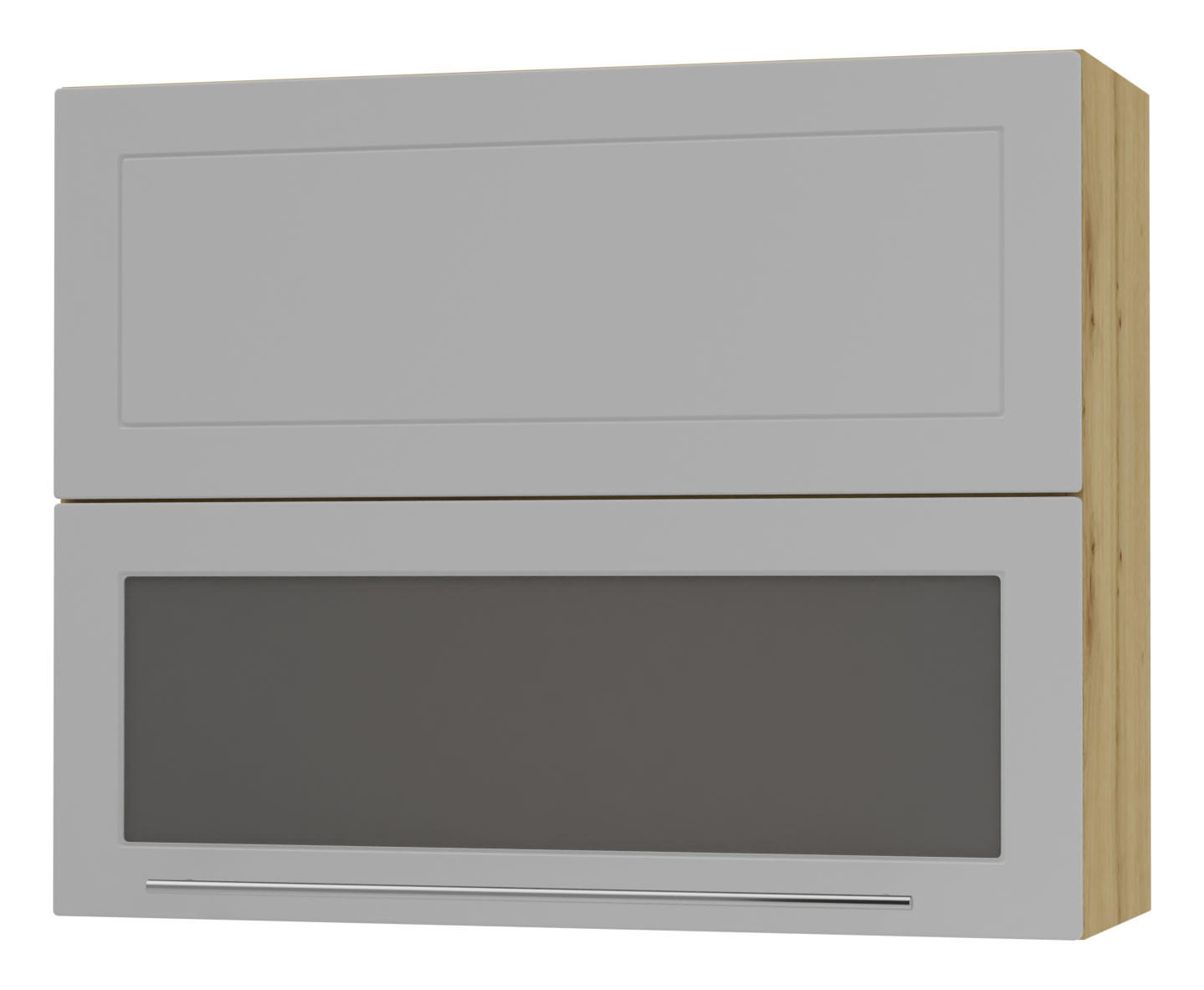 KÜCHENHÄNGESCHRANK Kvantum W8BS/90 Dust Grey Matt / Eiche Artisan Matt 90 / 32,5 / 72cm - Eiche Artisan/Grau, Holz/Holzwerkstoff (90/72/32.5cm) - Feldmann-Wohnen