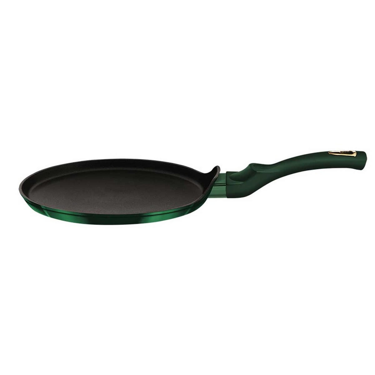 CRÊPEPFANNE Grün 25/25/1.8 cm BH6054 - Grün, Metall (25cm) - Berlinger Haus