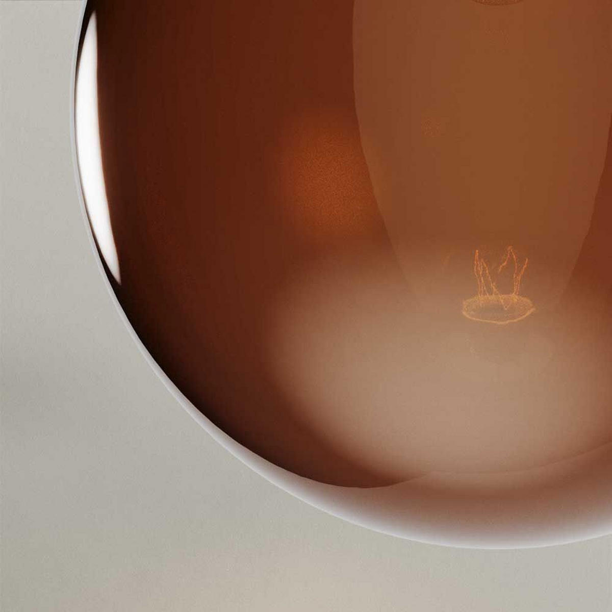 TISCHLAMPE Orb Axis Dreibein Braun/Schwarz - Braun, Glas (20/22/52cm) - s.luce