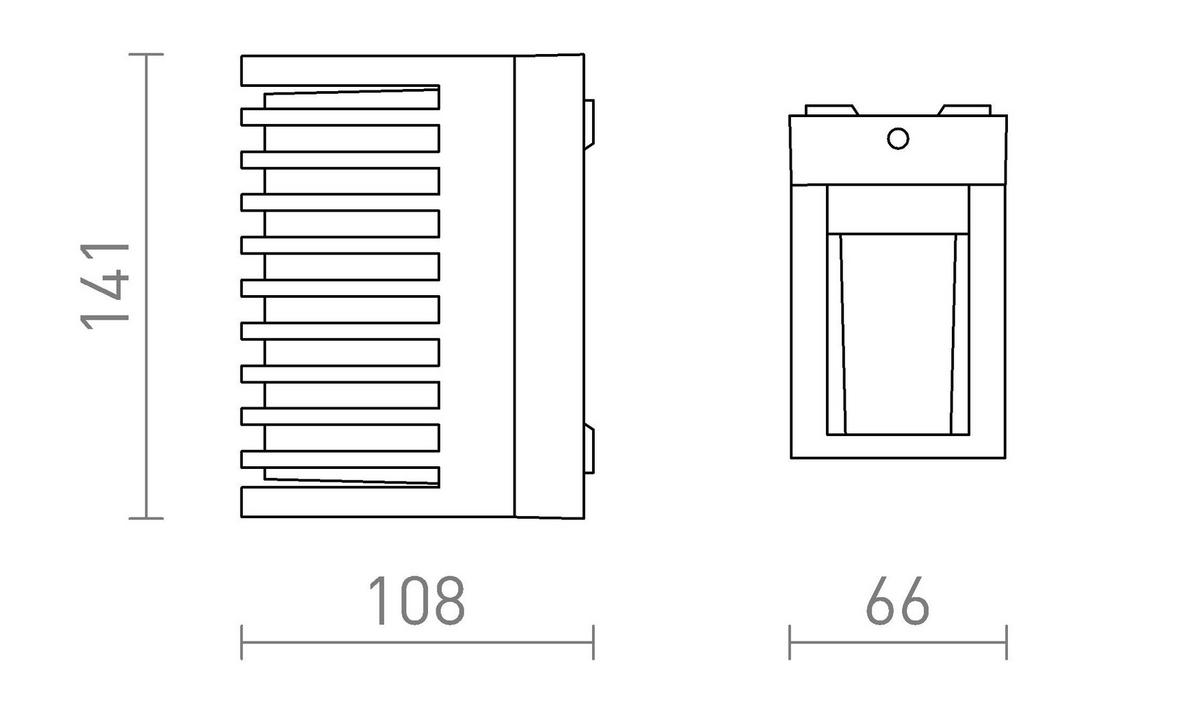 AUSSENLEUCHTE CLAIRE RC Anthrazitgrau milchfarbenes Acryl 6 W IP54 - Grau, Kunststoff (108/66/141cm) - Rendl