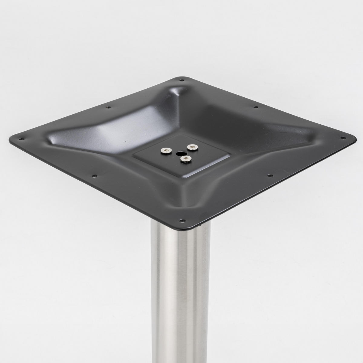 TISCHBEIN, Grau - Grau, Metall (45/72/45cm) - Oviala