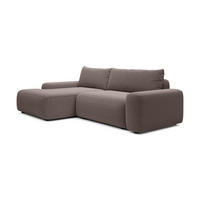 ECKSOFA LOOP Braun 264x162x87 cm - Braun, Textil (264/162cm) - FURNLUX