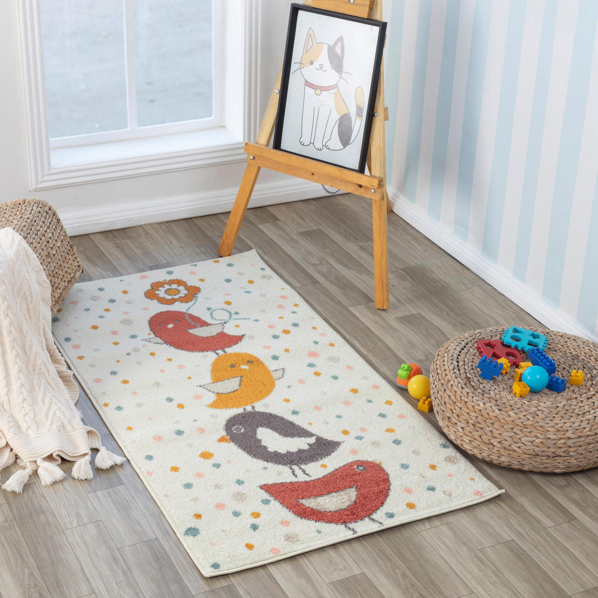 KINDERTEPPICH 80/150 cm Mehrfarbig - Multicolor, Naturmaterialien/Textil (80/150cm) - LIVABLISS