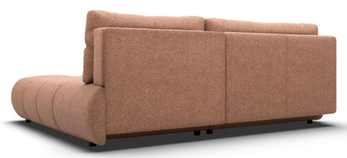 ECKSOFA Ceglasty MILA Ausziehbar Rechts Ohne Armlehnen - Orange, Textil (177/230cm) - Sepro Meble