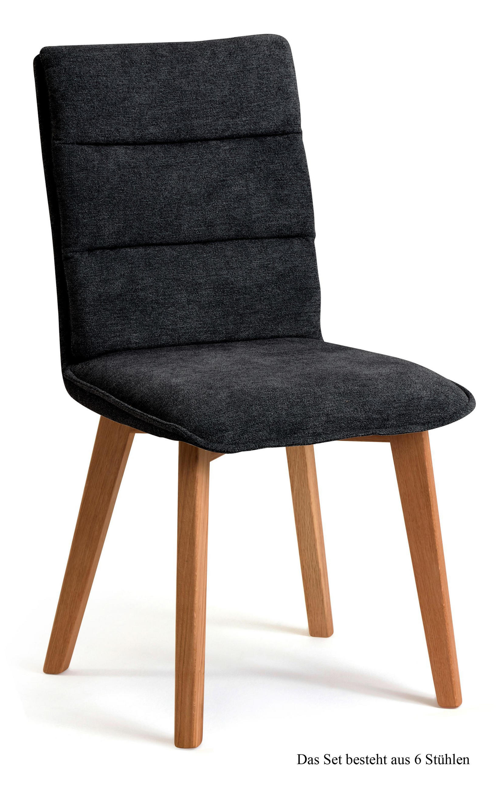 ESSZIMMERSTUHL (6er-Set) Darija 47x92x60 Eiche geölt/Anthrazit - Eichefarben/Anthrazit, Kunststoff (60/92/47cm) - 58aufmkessel