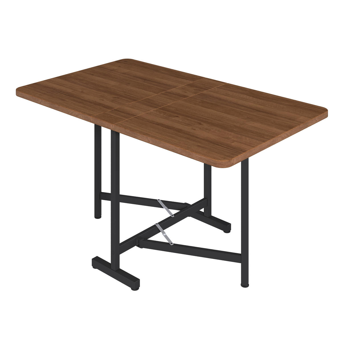 KLAPPTISCH 120/80 cm DE-39804 Walnussholzfarbe - Walnussfarben, Holzwerkstoff (80/120/75cm) - ComfortXL
