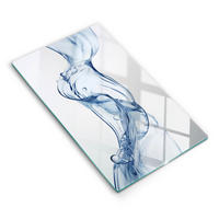 GLASPLATTE 30x52 cm Reines Wasser - Pastellblau, Glas (30/52cm) - Wallfluent