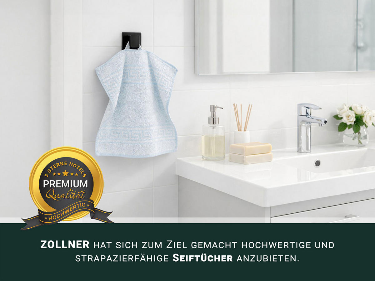 SEIFTÜCHER, 10er-Set, 30x30 cm, 70% Baumwolle, 30% Polyester - Blau, Textil (30/30cm) - Zollner