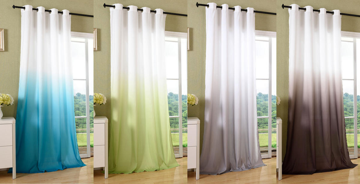 VORHANG FARBVERLAUF HxB 245x140 cm Braun - Braun, Textil (140/245cm) - Gardinenbox