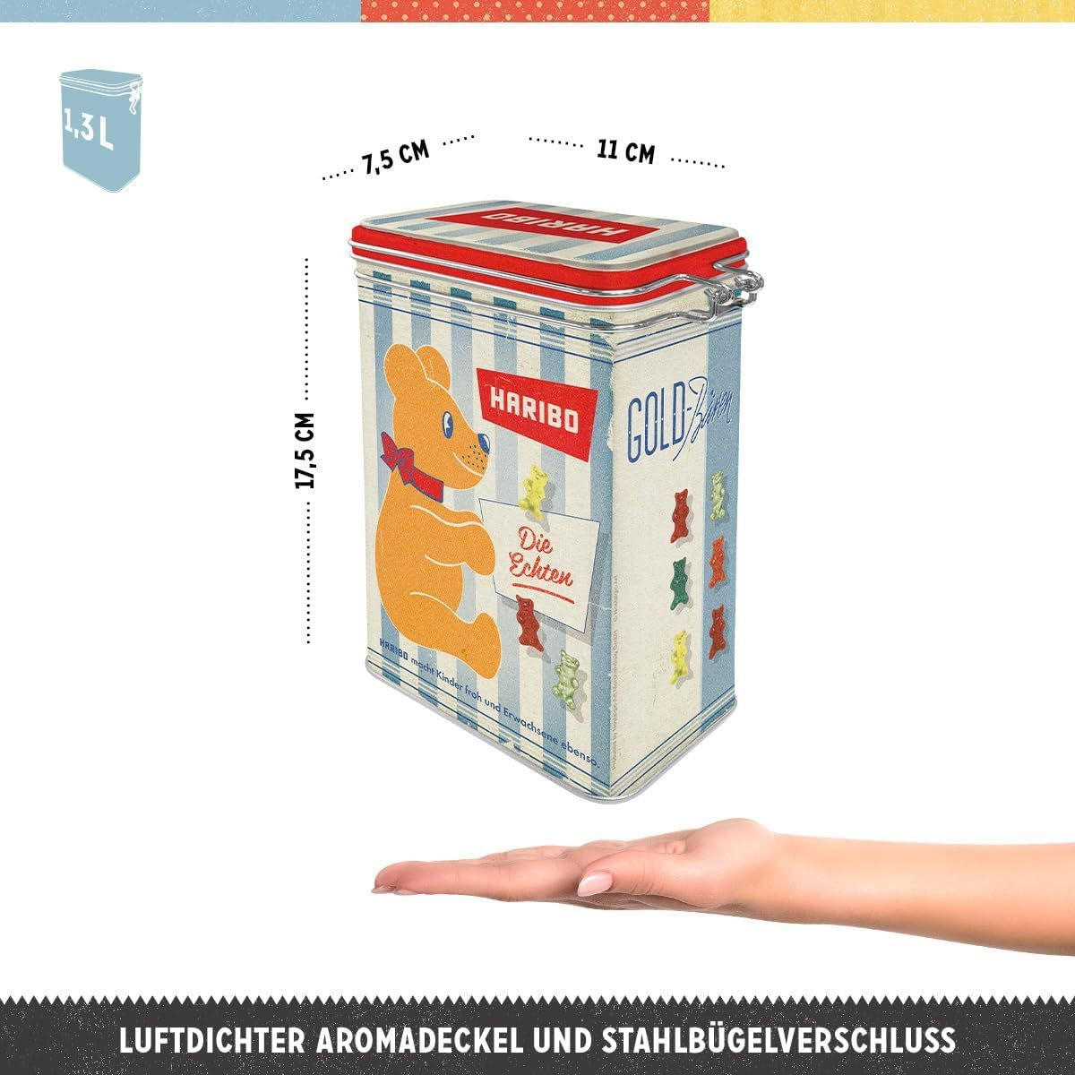 AROMADOSE HARIBO Die Echten - Multicolor, Metall (11/17.5/7.5cm) - Nostalgic-Art