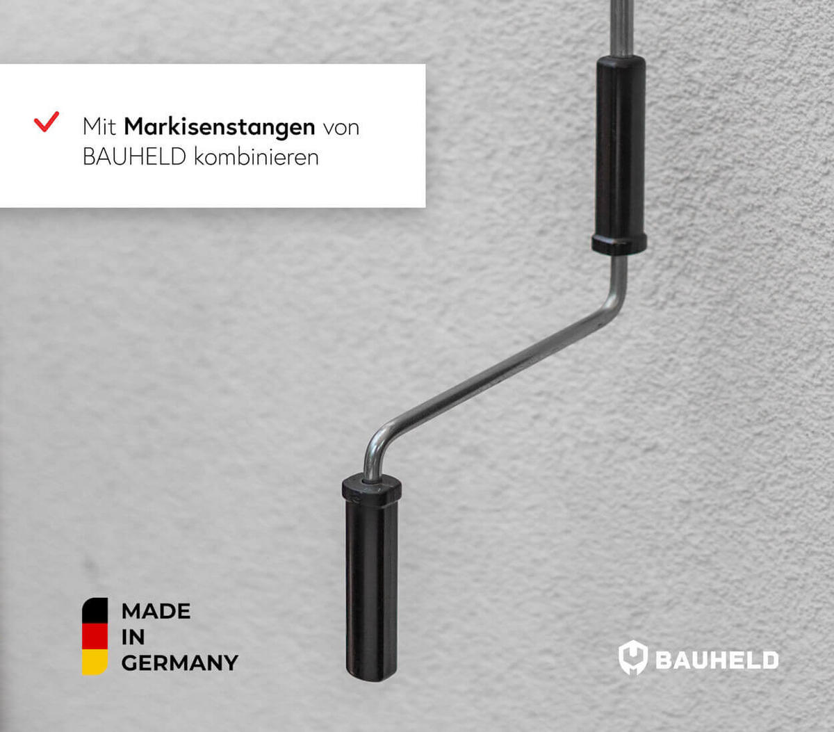 MARKISENÖSE Zink 10 mm für Fleischerhaken - Zinkfarben, Metall (1/6.3/6.3cm) - BAUHELD